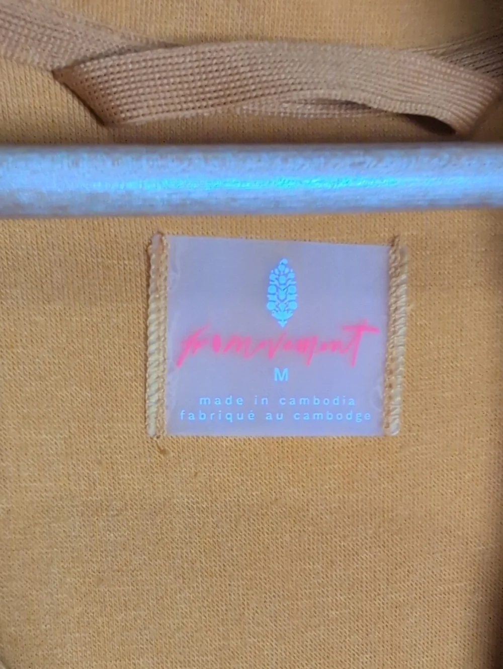Free People (YELLOW) Sleeveless Fleece Vest in Mustard - Zip Front - Picture 5 of 7
